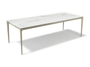 Yari – Eetkamertafel keramisch – champagne / Matt White MXC401 – 240