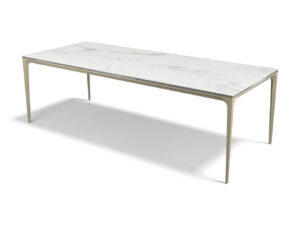 Yari – Eetkamertafel keramisch – champagne / Matt White MXC401 – 240