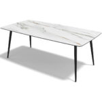 Classic – Eetkamertafel keramisch – Black / Mountain Beige MXC341 – 200