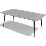 Classic – Eetkamertafel keramisch – Black / Frost Grey MXC343 – 200