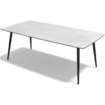 Classic – Eetkamertafel HPL – Black / White Jade MXH7377 – 200