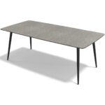 Classic – Eetkamertafel HPL – Black / Silver Shalestone MXH9307 – 200