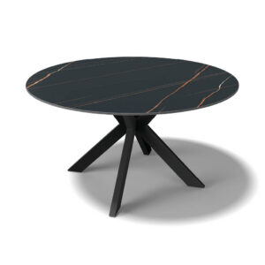Spider Rond – Eetkamertafel keramisch – Black / Nero Artistique MXC344 – 135