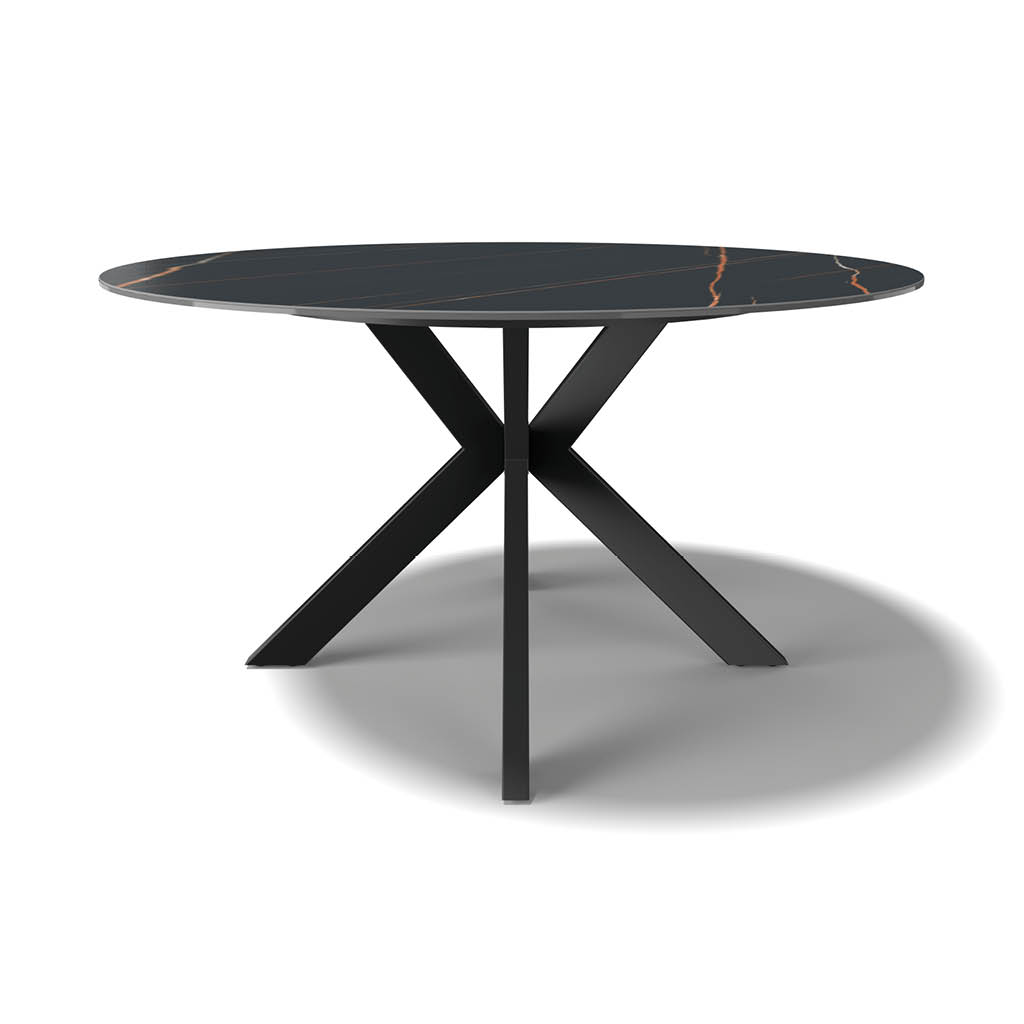 Spider Rond – Eetkamertafel keramisch – Black / Nero Artistique MXC344 – 135 - Afbeelding 2