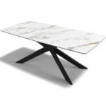 Spider – Eetkamertafel keramisch – Black / Mountain Beige MXC341 – 200