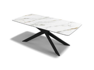 Spider – Eetkamertafel keramisch – Black / Mountain Beige MXC341 – 200