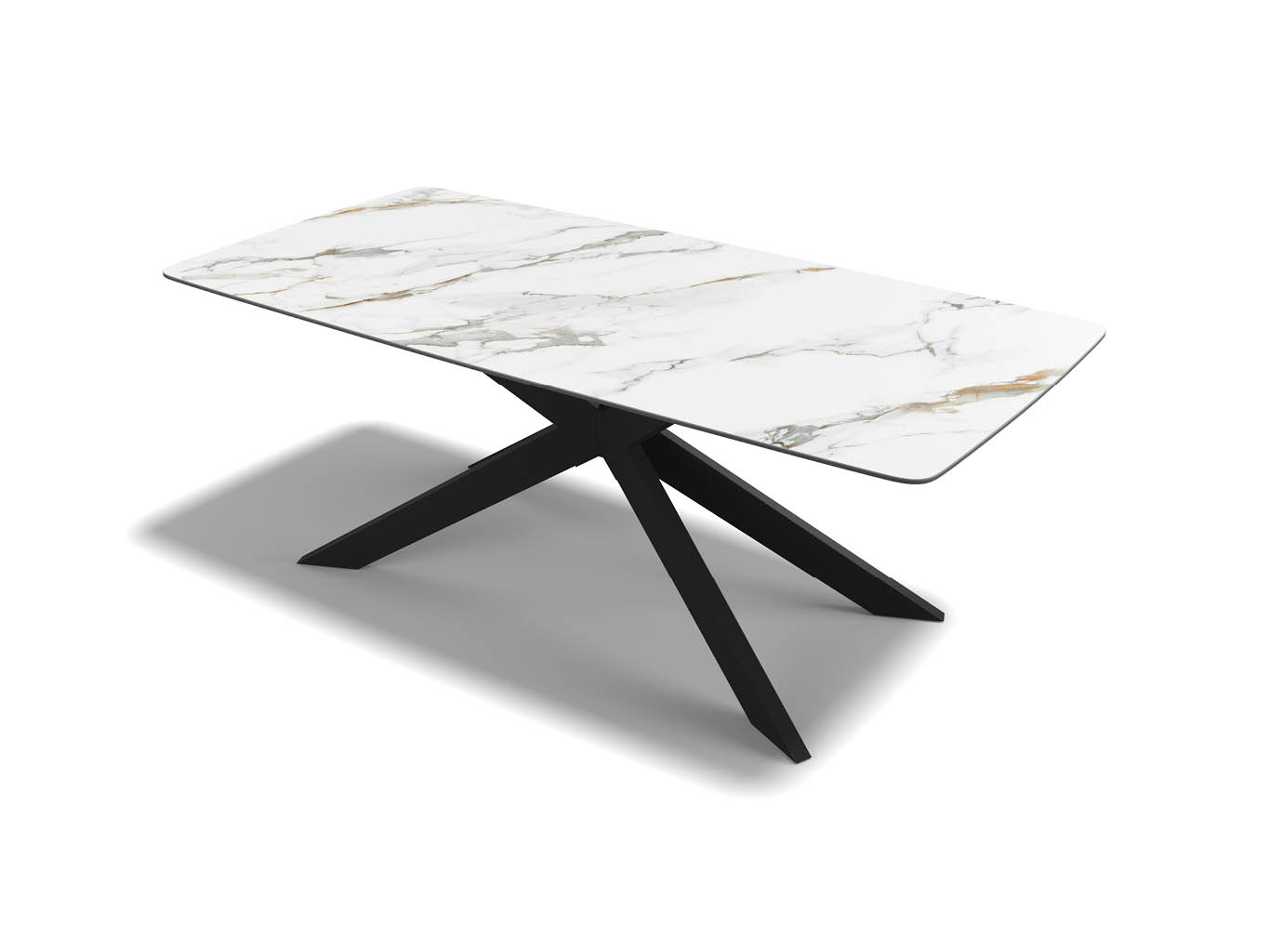 Spider – Eetkamertafel keramisch – Black / Mountain Beige MXC341 – 200