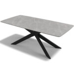 Spider – Eetkamertafel keramisch – Black / Frost Grey MXC343 – 200