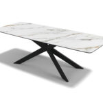 Spider – Eetkamertafel keramisch – Black / Mountain Beige MXC341 – 240