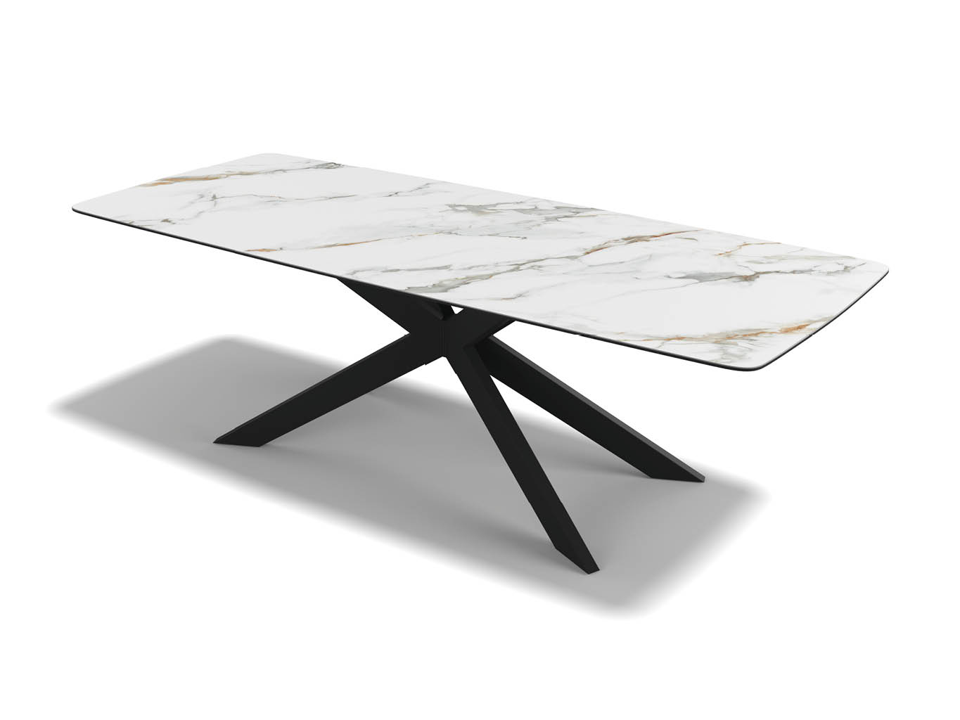 Spider – Eetkamertafel keramisch – Black / Mountain Beige MXC341 – 240