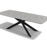 Spider – Eetkamertafel keramisch – Black / Frost Grey MXC343 – 240