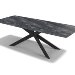 Spider – Eetkamertafel HPL – Black / Jet Sequoia MXH3476 – 240