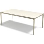 Yari – Eetkamertafel keramisch – champagne / Travertin look MXC131 – 200