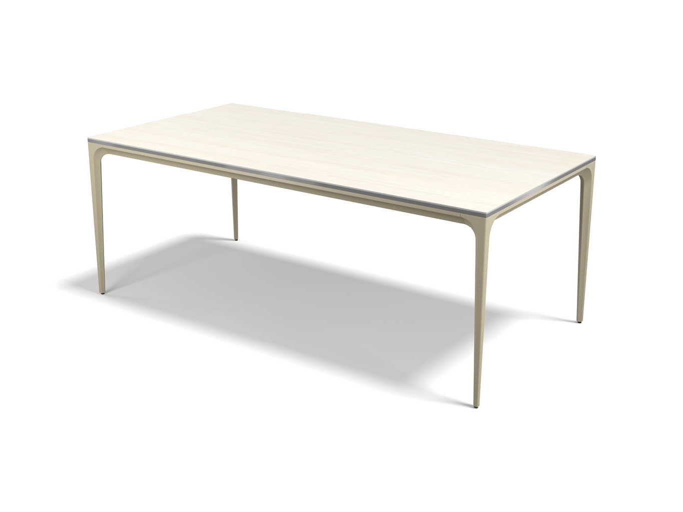 Yari – Eetkamertafel keramisch – champagne / Travertin look MXC131 – 200