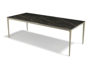 Yari – Eetkamertafel keramisch – champagne / Matt Black MXC402 – 240