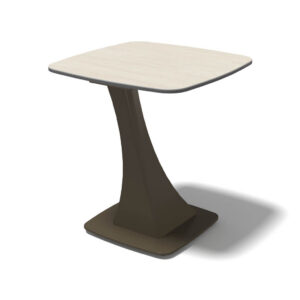 Naru – Bijzettafel keramisch – Espresso / Travertine Look MXC131