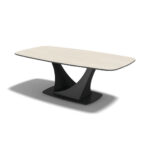 Naru – Salontafel keramisch – Black / Travertine Look MXC131
