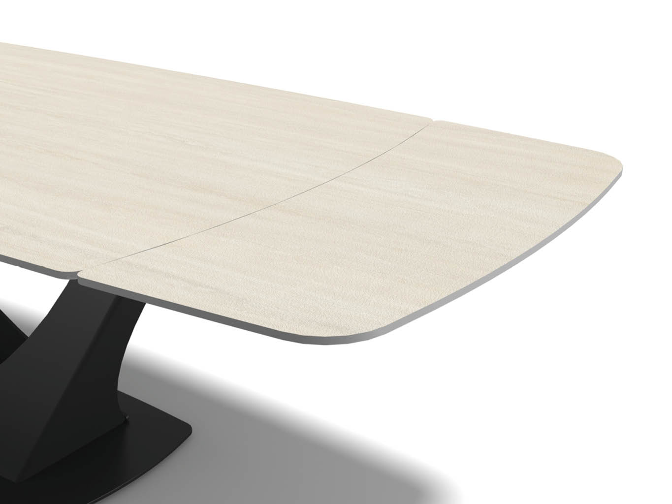 Naru – Eetkamertafel keramisch – Black / Travertin look MXC131 – 180 (man. verlengbaar) - Afbeelding 4