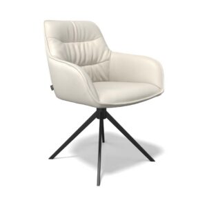 Como – Eetkamerstoel – Leder A822 (zwart)
