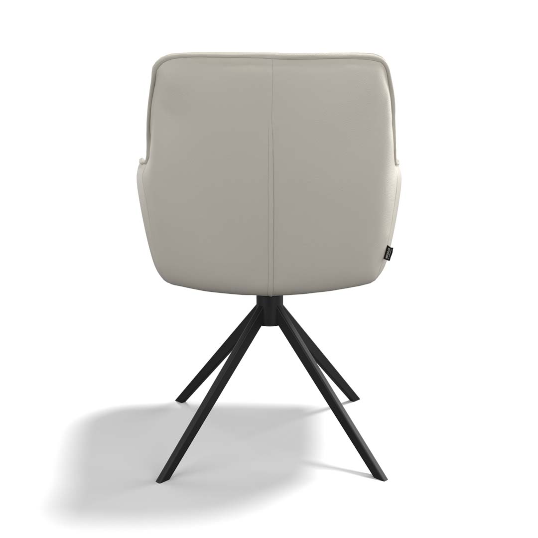 Como – Eetkamerstoel – Leder A822 (zwart) - Afbeelding 3