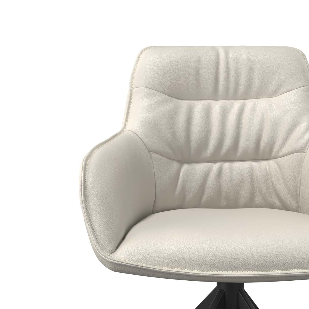 Como – Eetkamerstoel – Leder A822 (zwart) - Afbeelding 7