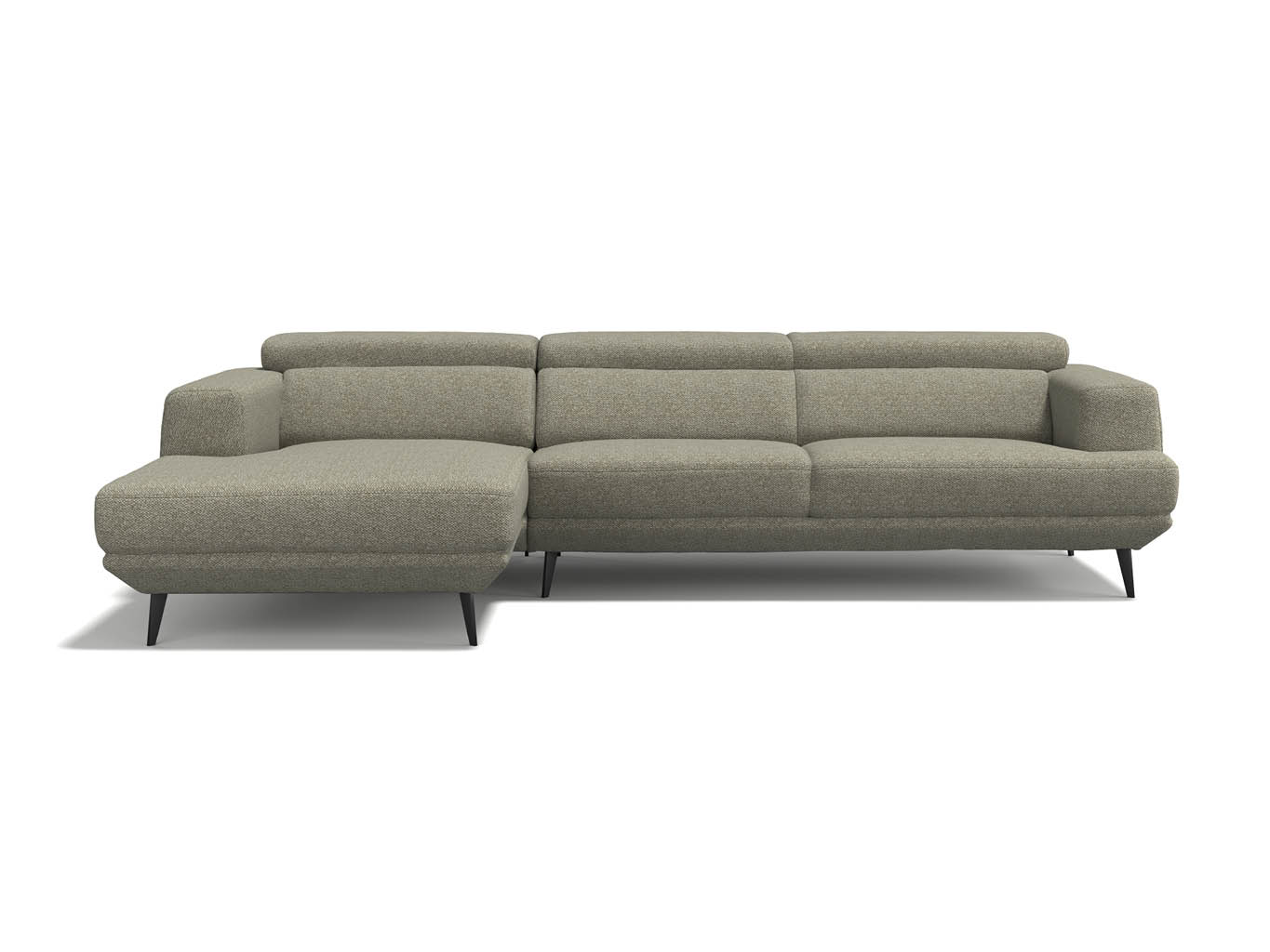Bristol – Zetelcombinatie met longchair (links) – Cayenne 55 Green - Afbeelding 2